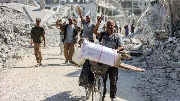 যুদ্ধবিরতিতে উত্তরে ফিরেছে ২ লাখ গাজাবাসী, বিদেশি নিয়ন্ত্রণ প্রত্যাখ্যান হামাসের